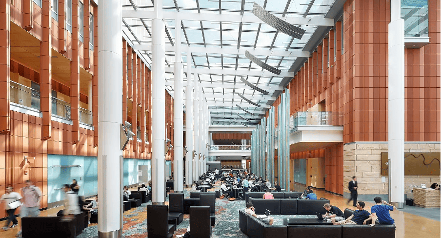 Interior common area of Ross School of Business